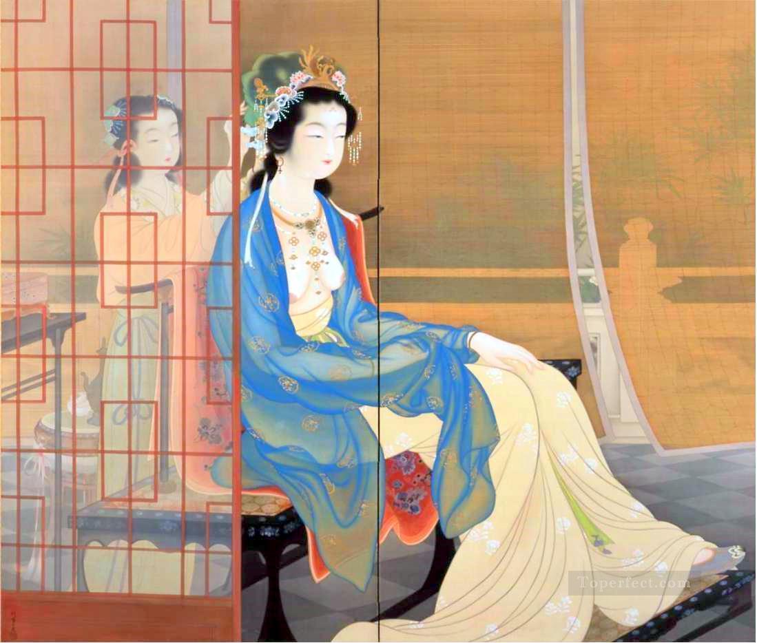 yang gui fei 1922 Uemura Shoen Bijin ga beautiful women Oil Paintings